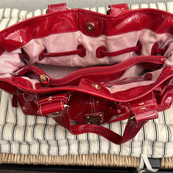 Dooney and Bourke Red Patent Leather Purse - Picture 2 of 16